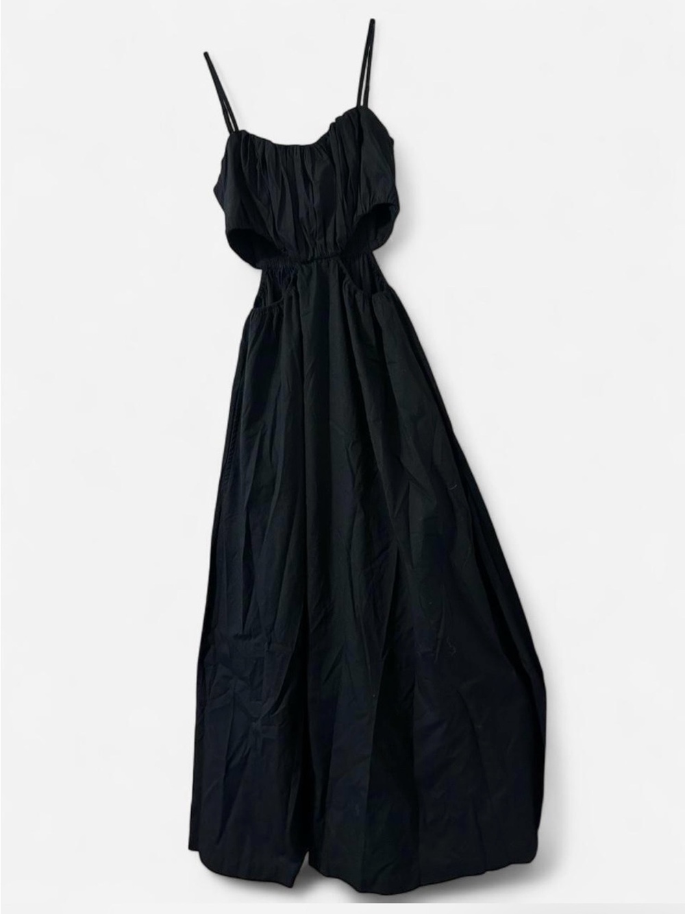 Abercrombie & Fitch Black Spaghetti-Strap Maxi Dress